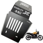 Dhe Best Bike Premium Black Sumpguard/Sump Guard Engine Plate Suitable for Harley Davidson X440