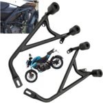 Dhe Best Bike Premium Crash Guard with Frame Slider Frame Support Leg Guard Suitable for Bajaj Pulsur NS 125