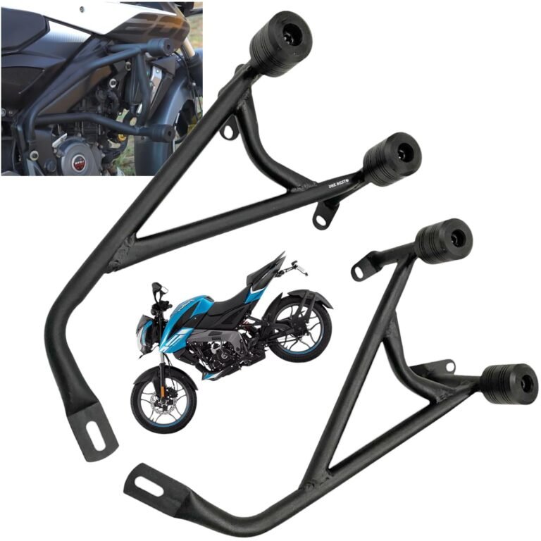 Dhe Best Bike Premium Crash Guard with Frame Slider Frame Support Leg Guard Suitable for Bajaj Pulsur NS 125