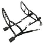 Dhe Best Bike Premium Crash Guard with Frame Slider Frame Support Leg Guard Black Suitable for Honda Shine 125 SP BS6