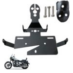 Dhe Best Bike Premium Tail Tidy Number Plate Holder/License Plate Holder Bracket Black Suitable for RE Super Meteor 650