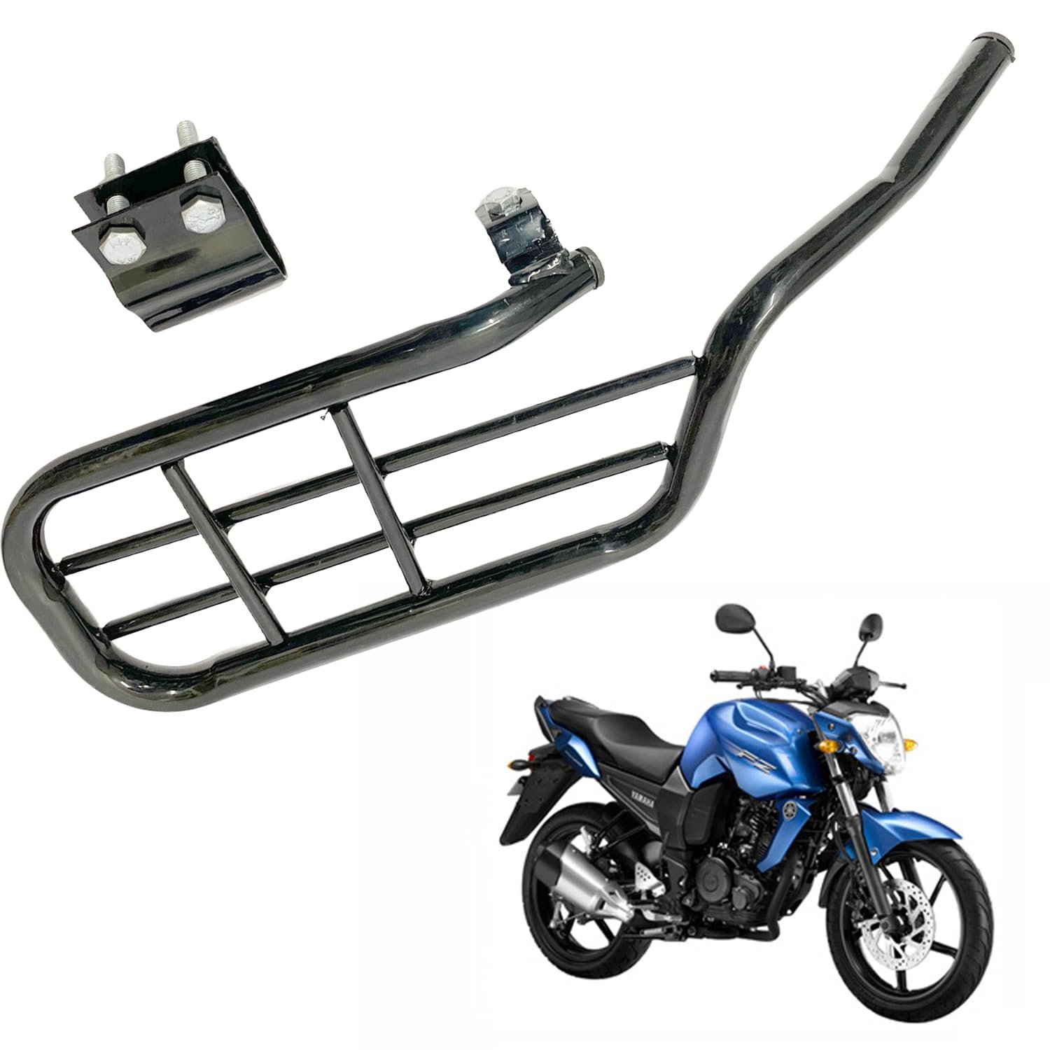 Dhe Best Bike Rear Footrest Stand Ladies Step Foot Rest Black Compatible with Yamha FZ16 Dhe Best Bike Rear Footrest Stand Ladies Step Foot Rest Black Compatible with Yamha FZ16