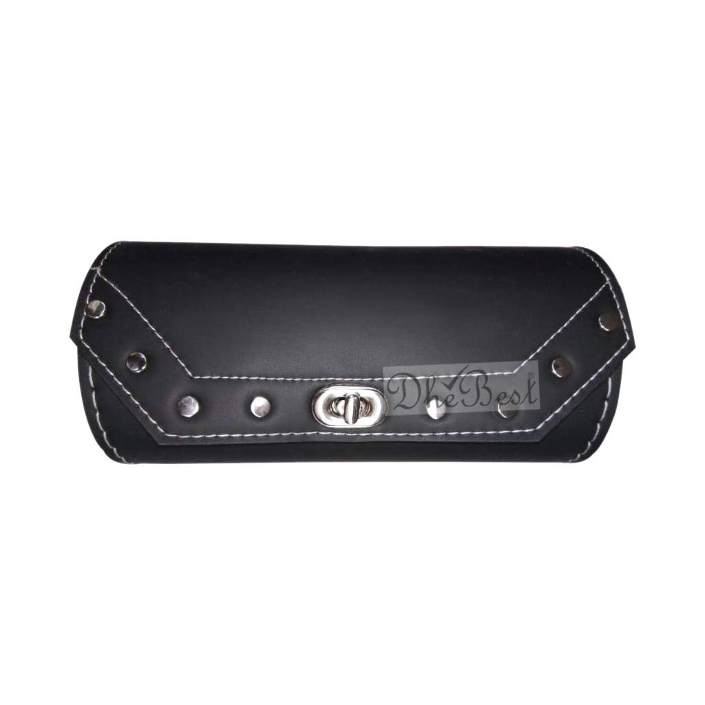 Dhe Best Bike Side/Rear Saddle Bag Round Style Tool Bag Storage Tool Pouch Black for RE Standard Bullet 350 Twin Spark Dhe Best Bike Side/Rear Saddle Bag Round Style Tool Bag Storage Tool Pouch Black for RE Standard Bullet 350 Twin Spark