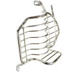 Dhe Best Bike Side Saree Guard with Foot Rest Chrome Compatible with Yamaha RX 100 and RXG 135