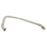 Dhe Best Bike Stainless Steel Exhaust Middle Muffler Bend Pipe Silencer Pipe Suitable for Bajaj Pulsur NS 400Z