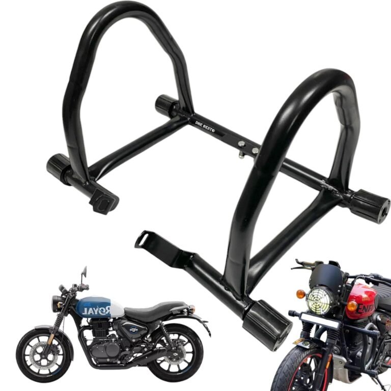 Dhe Best Bike Stylist Metal Crash Guard with Slider Leg Guard/Legguard Suitable for RE Hunter 350