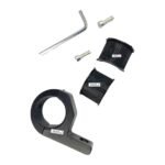 Dhe Best Bike Universal Fog Light Clamp Holder Mounting Bracket Black Compatible with RE Hunter 350