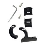 Dhe Best Bike Universal Fog Light Clamp Holder Mounting Bracket Black Compatible with RE Hunter 350