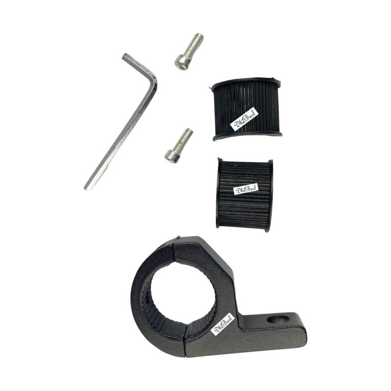 Dhe Best Bike Universal Fog Light Clamp Holder Mounting Bracket Black Compatible with RE Hunter 350