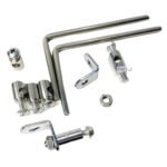 Dhe Best Bike Visor Windshield/Wind Deflectors with Fittings Black Compatible for Suzuki Access 125