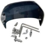 Dhe Best Bike Visor Windshield/Wind Deflectors with Fittings Black Compatible for Suzuki Access 125