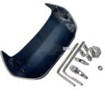 Dhe Best Bike Visor Windshield/Wind Deflectors with Fittings Black Compatible for Suzuki Access 125