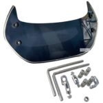 Dhe Best Bike Visor Windshield/Wind Deflectors with Fittings Black Compatible for Suzuki Access 125