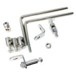 Dhe Best Bike Visor Windshield/Wind Deflectors with Fittings White Compatible for Suzuki Access 125