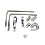 Dhe Best Bike Visor Windshield/Wind Deflectors with Fittings White Compatible for Suzuki Access 125