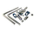 Dhe Best Bike Visor Windshield/Wind Deflectors with Fittings White Compatible for Suzuki Access 125