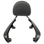 Dhe Best Black Color Cushion Passenger Backrest/Back Rest with Name Suitable for RE Goan Classic 350
