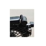 Dhe Best DBA-04 Bike Bullet Pillion Backrest Black Cushion Back Rest PU Meterial for RE Standard Bullet 350 Twin Spark