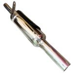 Dhe Best Exaust Indori Classic Silencer Chrome Black Plate for RE Classic All Models