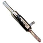 Dhe Best Exaust Indori Classic Silencer Chrome Black Plate for RE Classic All Models