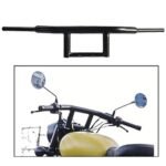 Dhe Best HB32 Bike Stylish Handlebar Curved Pipe/Handle Bar Rod Black for RE Classic Desert Storm