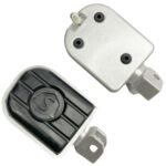 Dhe Best Heavy Duty Bike Foot Rest/Footrest Left & Right Black & Silver (Set of one Pair) Compatible with RE Reborn Classic 350