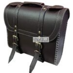 Dhe Best I2 Bike Saddle Bag Waterproof Rectangle Side SaddleBag with Golden Buckle Brown for RE Classic Battle Green 350