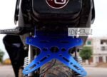 Dhe Best N1B Tail Tidy Bike Number Plate Holder License Plate Adjustable Aluminum Alloy Holder Mount Bracket Blue for Bajaj Pulsar 150 Type 1