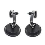 Dhe Best RM-17 Scooty Rear View Mirror Handle Bar Side Round Shape Fancy Mirror Black Set of 2 for Suzuki Access SE