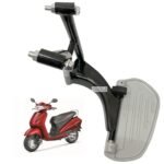 Dhe Best Scooty Rear Ladies Footrest/Foot Rest Silver&Black Compatible With Activa 3G