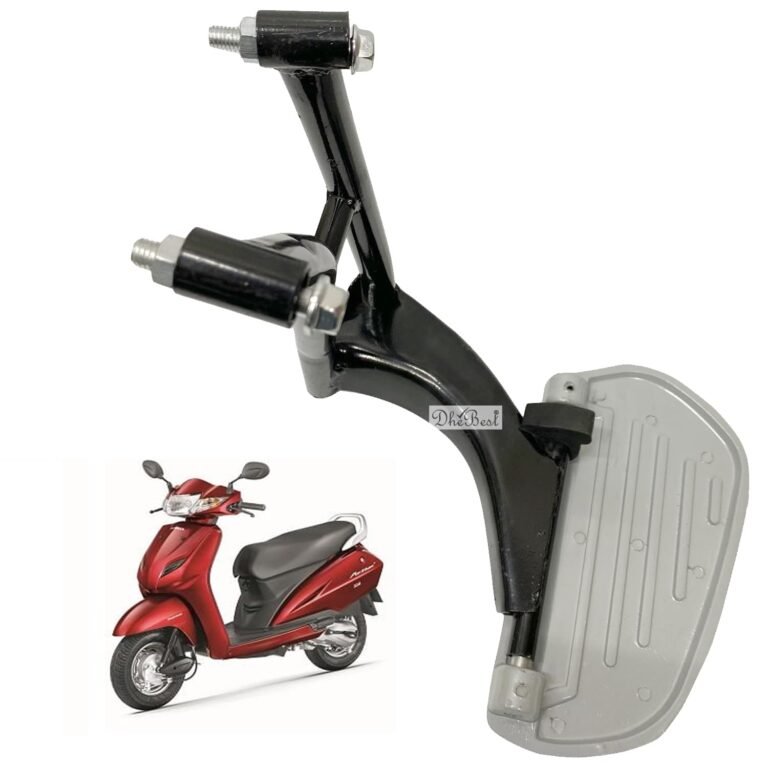 Dhe Best Scooty Rear Ladies Footrest/Foot Rest Silver&Black Compatible With Activa 3G