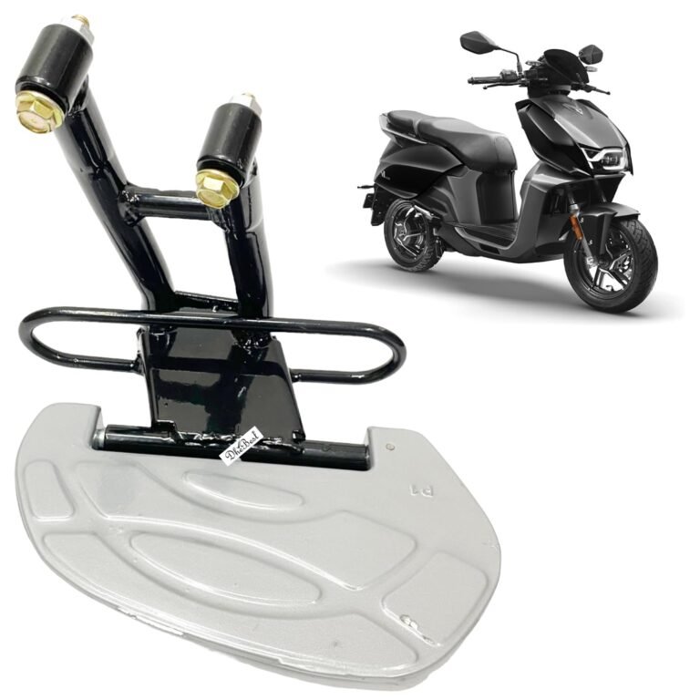 Dhe Best Scooty/Scooter Rear Ladies Footrest Stand/Foot Rest For Left Side Silver&Black Compatible With Vida V1 Plus