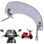 Dhe Best Scooty Visor Windshield/Wind Deflectors with Fittings Black Compatible with Ola S1,S1 Air &S1 pro
