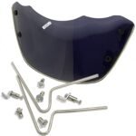 Dhe Best Scooty Windshield Black Visor/Wind Deflectors with Fittings Black Compatible with Dio