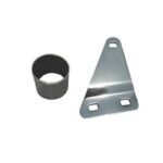 Dhe Best SIL114 Bike Shark Silencer Exhaust Glasswool Filter Chrome Body Black Tail Silencer for RE Classic 500