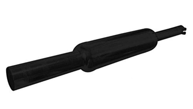 Dhe Best SIL119 Bike Bullet Silencer Short Bottle Mini Punjab Dholki Empty Exhaust Silencer Black for RE Standard Bullet 350 Twin Spark