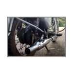 Dhe Best SIL135 Bike Bullet Goldstar Silencer Exhaust Glasswool Filter Chrome Gold Star Silencer for RE Classic 350