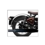 Dhe Best SIL55 Bike Silencer Exhaust Customized Long Bottle Punjab Dholki Full Black for RE Standard Bullet 350 Twin Spark.