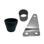 Dhe Best SIL55 Bike Silencer Exhaust Customized Long Bottle Punjab Dholki Full Black for RE Standard Bullet 350 Twin Spark.