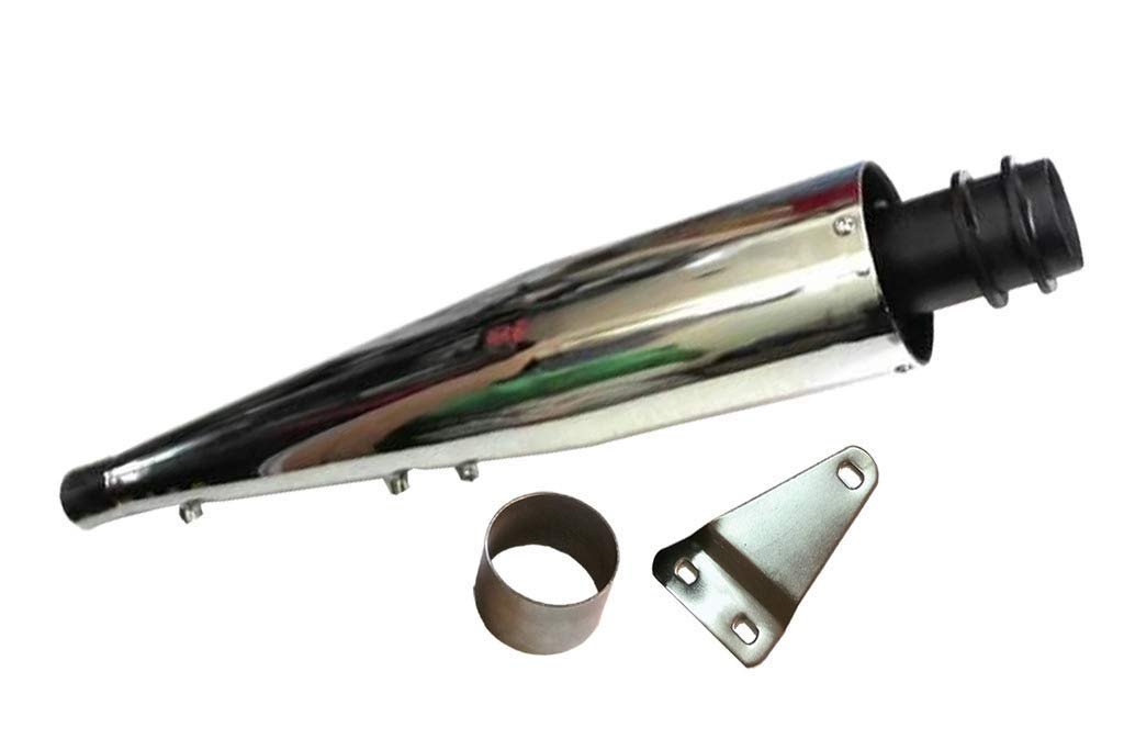 Dhe Best SR-06 Bike Bullet Wild Boar Silencer Exhaust Wildboar Silencer Glasswool Chrome Front Black Ring with Zed Clamp Bush for RE Models Dhe Best SR-06 Bike Bullet Wild Boar Silencer Exhaust Wildboar Silencer Glasswool Chrome Front Black Ring with Zed Clamp Bush for RE Models