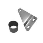 Dhe Best SR-11 Bike Bullet Shark Silencer Glasswool Exhaust Silencer Chrome with Zed Clamp Bush for RE All Models