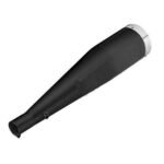 Dhe Best SR-32 Bike Bullet Cobra Bazooka Silencer Exhaust Glasswool/Filter Black & Front Chrome with Zed Clamp & Bush for RE Thunderbird 350 Model 2