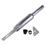 Dhe Best SR-52 Bike Bullet Short Bottle Mini Punjab Dholki Slim Pipe Empty Free Flow Exhaust Silencer Chrome with Zed Clamp Bush for RE Standard Bullet 500 EFI