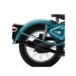 Dhe Best SR-60 Bike Bullet Angular Empty Free Flow Stylish Exhaust Silencer Black with Zed Clamp Bush for RE Classic Battle Green 350
