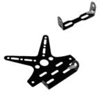 Dhe Best Tail Tidy Bike Number Plate Holder License Plate Adjustable Aluminum Alloy Holder Mount Bracket Black for TVS Apache RTR 200
