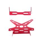 Dhe Best Tail Tidy Bike Number Plate Holder License Plate Adjustable Aluminum Alloy Holder Mount Bracket Red for Suzuki Gixxer