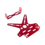 Dhe Best Tail Tidy Bike Number Plate Holder License Plate Adjustable Aluminum Alloy Holder Mount Bracket Red for Suzuki Gixxer