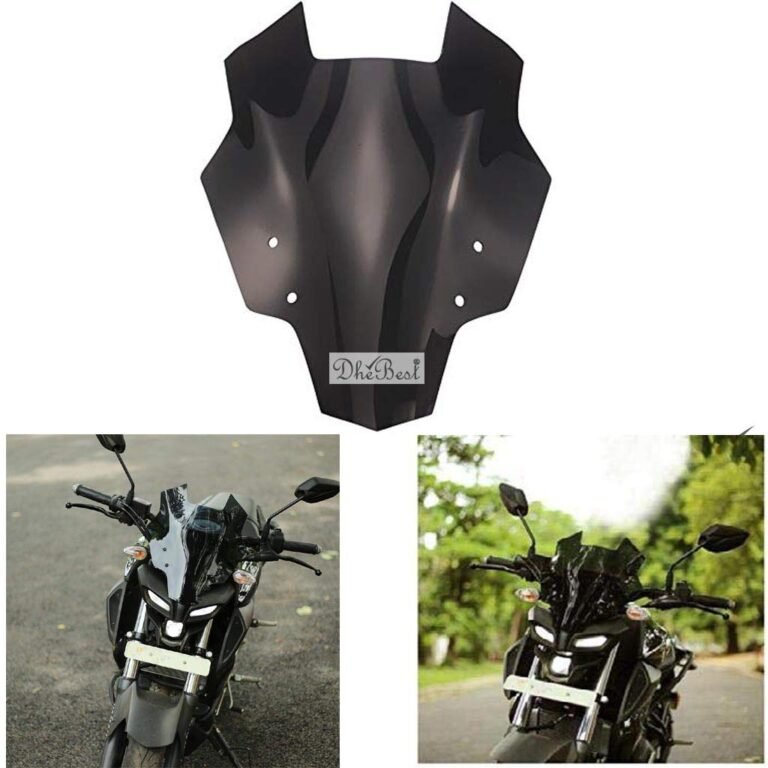 Dhe Best Visor/Windscreen Bike Headlight Visor Black for Yamaha MT-15