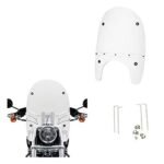 Dhe Best WD-01 Bike Fiber Glass Front Windshield/Wind Shield White for Bajaj Avenger 150 Street
