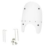 Dhe Best WD-01 Bike Fiber Glass Front Windshield/Wind Shield White for Bajaj Avenger 150 Street